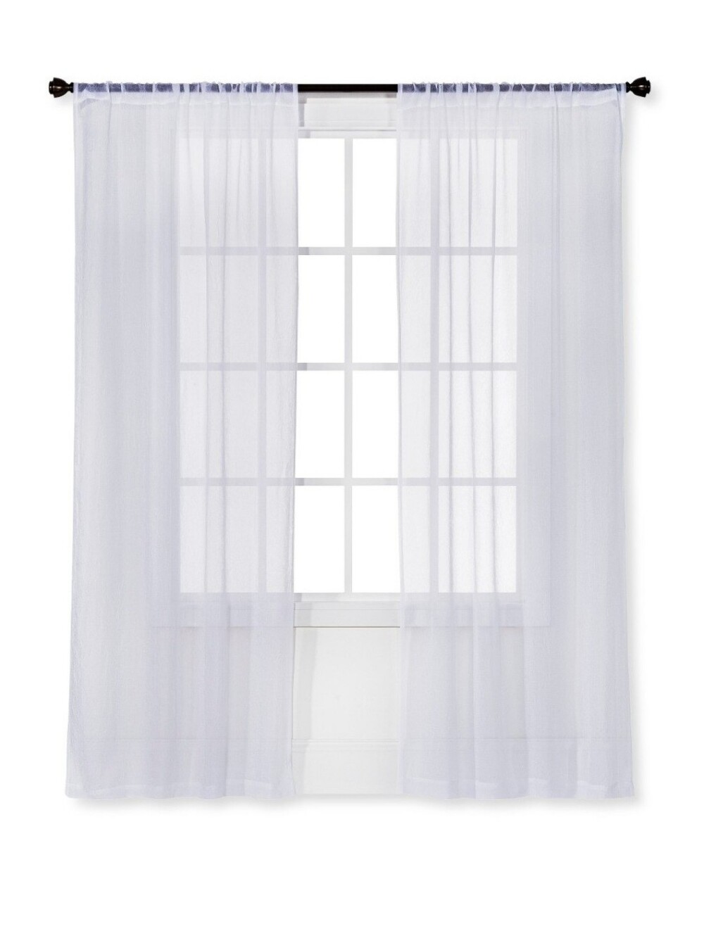 Room Essentials White Sheer Curtain Panel